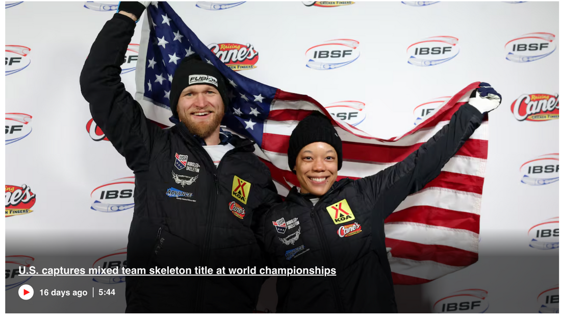 U.S. captures mixed team skeleton title at world championships